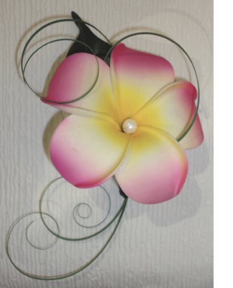 Plumeria/Frangipani Buttonhole